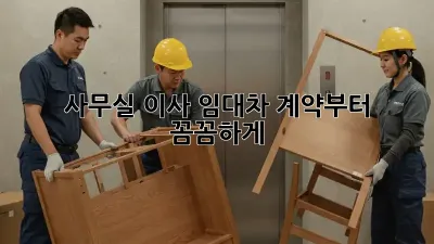 사무실 이사? 임대차 계약부터 꼼꼼하게!
